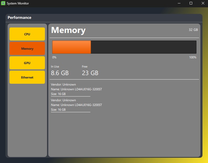 System Monitor