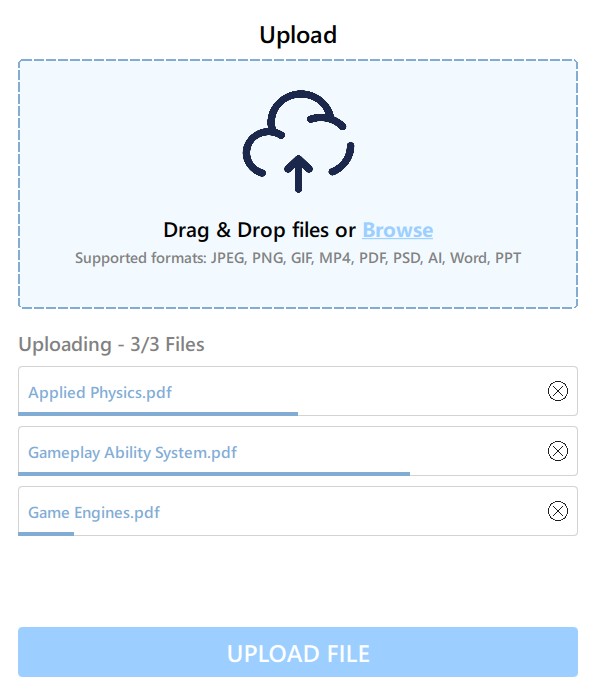 Upload Frontend